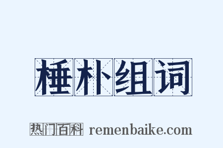 棰朴组词是什么意思的图片